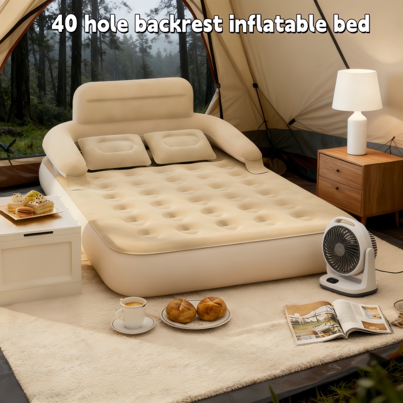 Outdoor Furniture Small - Cama Inflable Portátil para Dos Personas,