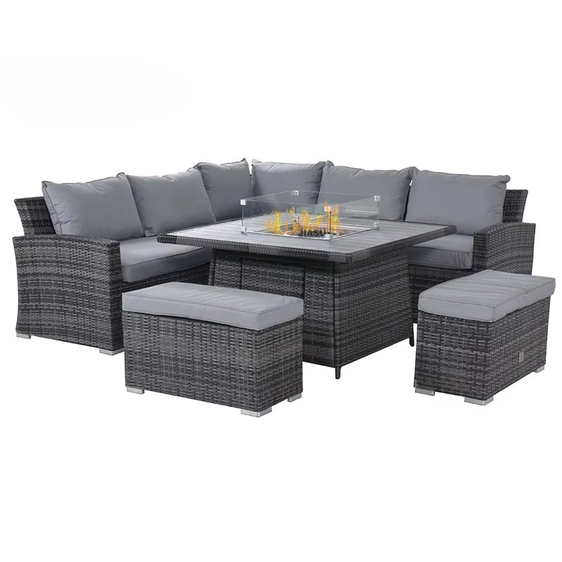 Outdoor Furniture Fire Pit Set - Muebles de Jardín Modernos de Lujo,