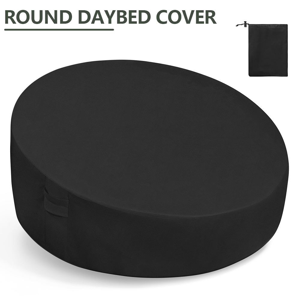 Outdoor Furniture Covers Waterproof - Funda Redonda para Cama de Jardín,