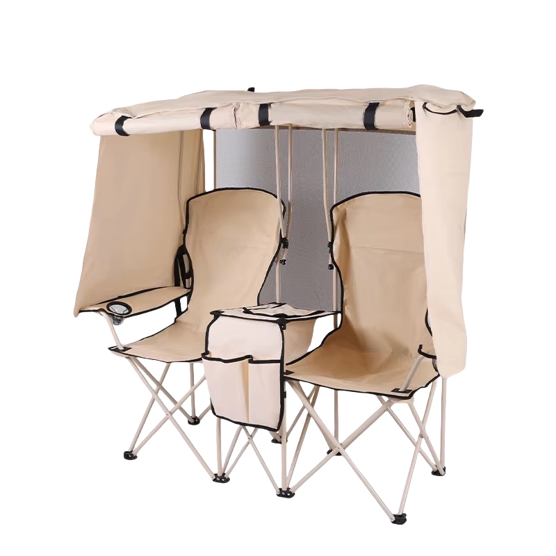 Outdoor Furniture Plus - Silla Plegable Doble con Toldo Oxford