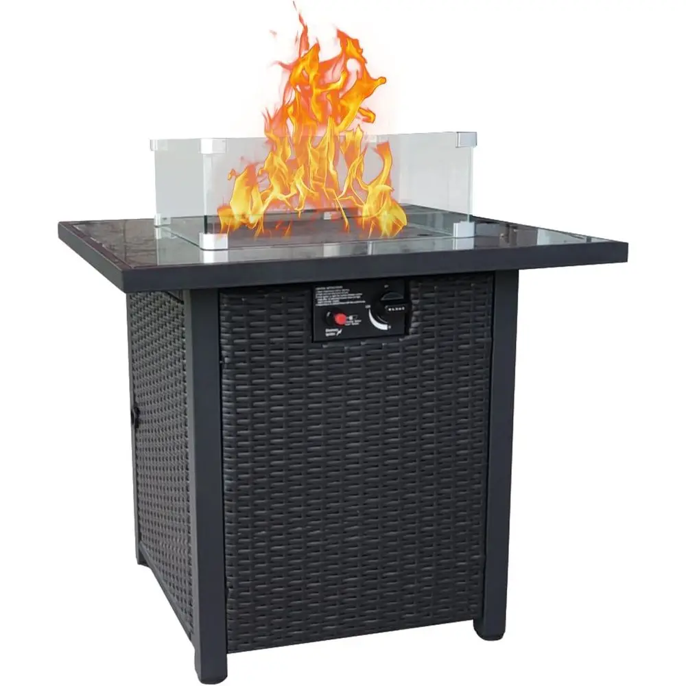 Outdoor Furniture With Fire Pit Table - Conjunto de Muebles de Jardín de