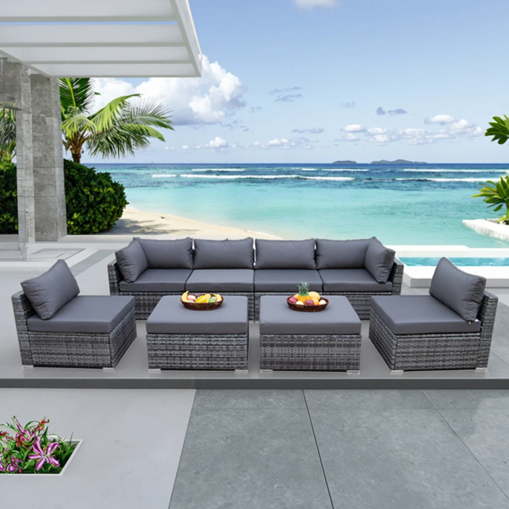 Outdoor Furniture Fire Pit Set - Muebles de Jardín Contemporáneos, Conjunto de