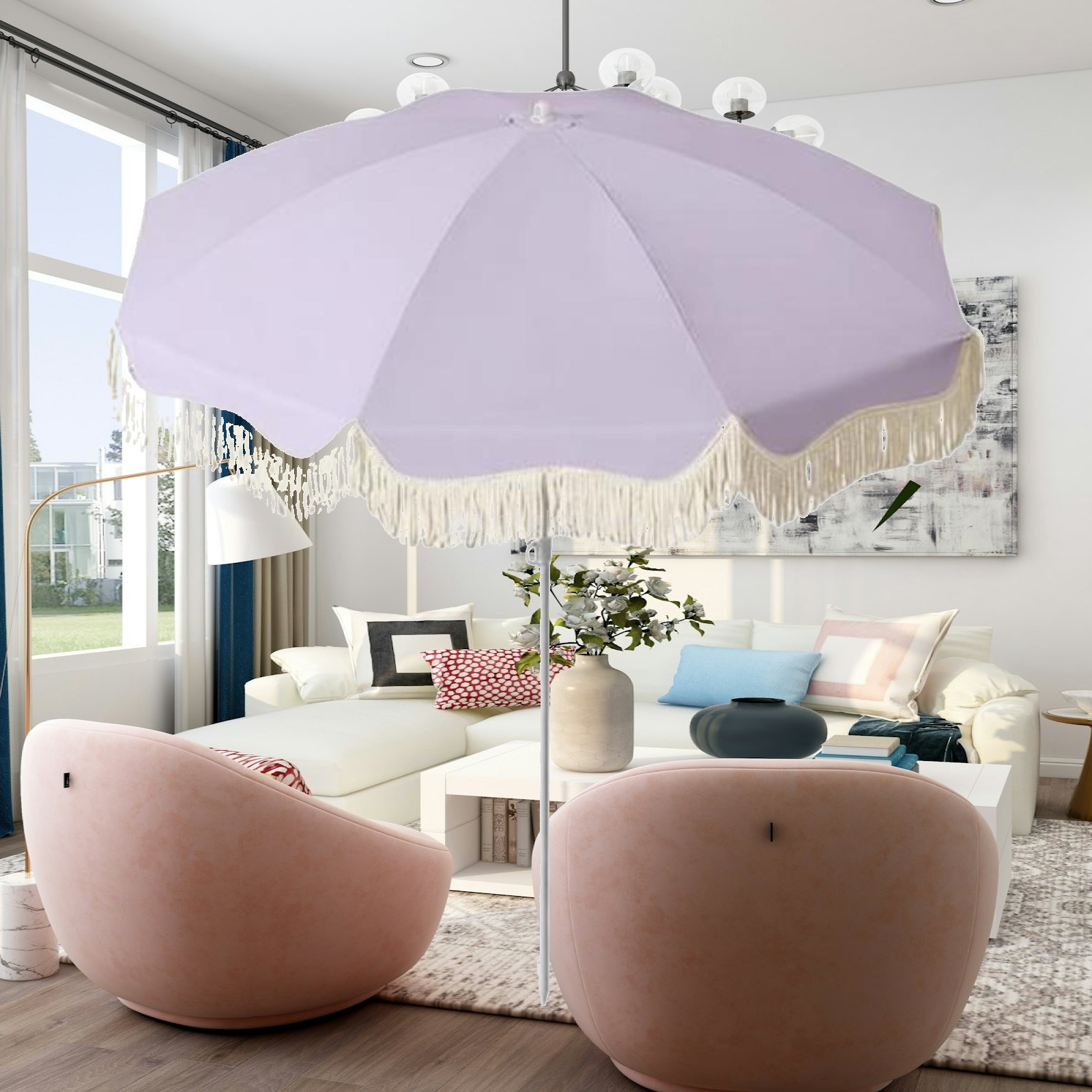 Outdoor Furniture Plus - Sombrilla de Patio con Protección Solar