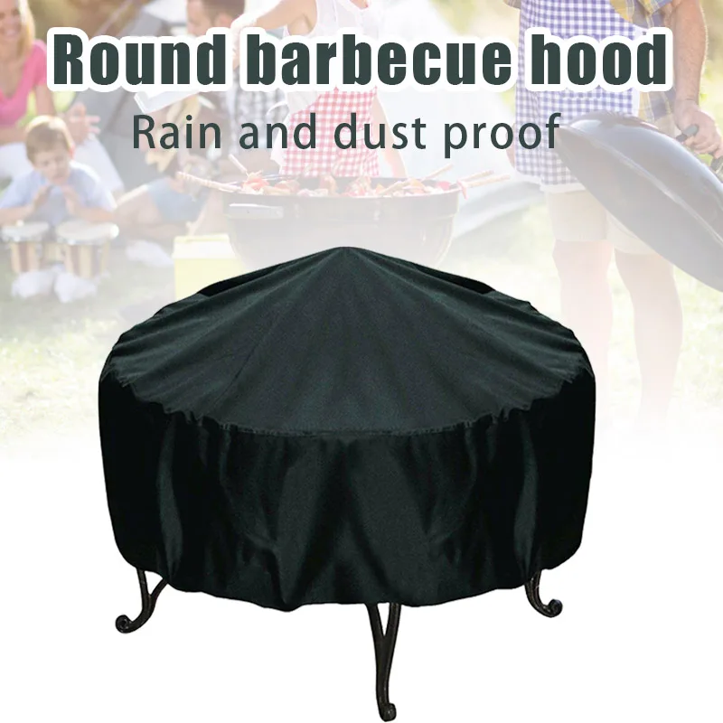 Outdoor Furniture Fire Pit Set - Cubierta redonda para fogón De brasero,