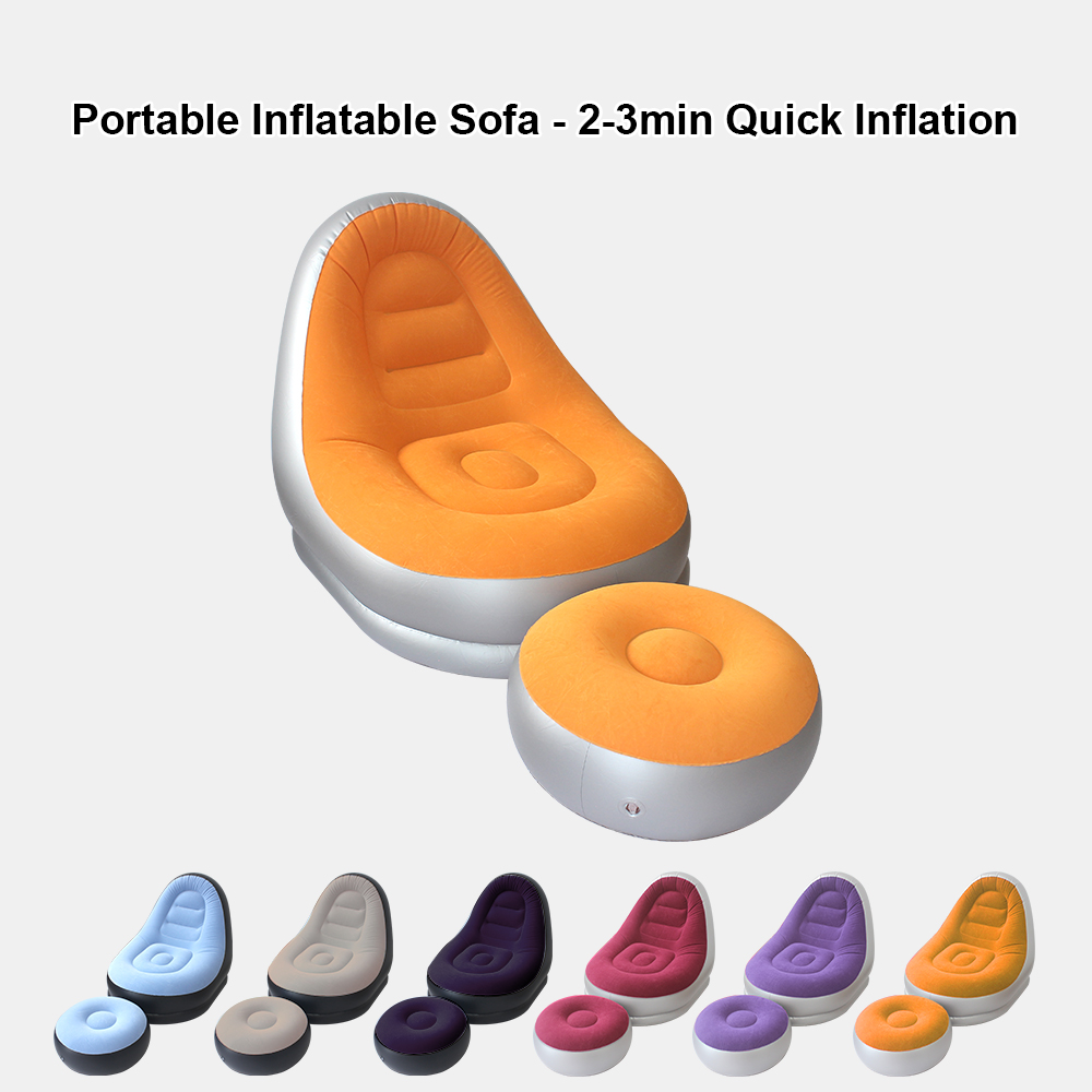 Outdoor Furniture Small - Conjunto de Sofá Inflable Portátil Multicolor