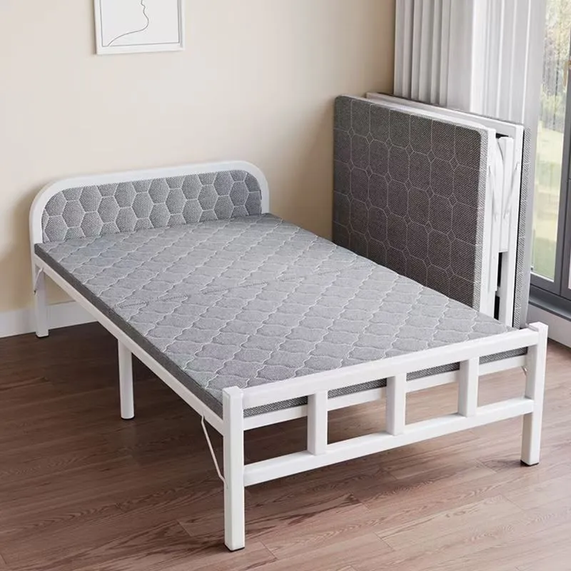 Outdoor Furniture Small - Cama Plegable Individual de Hierro Forjado