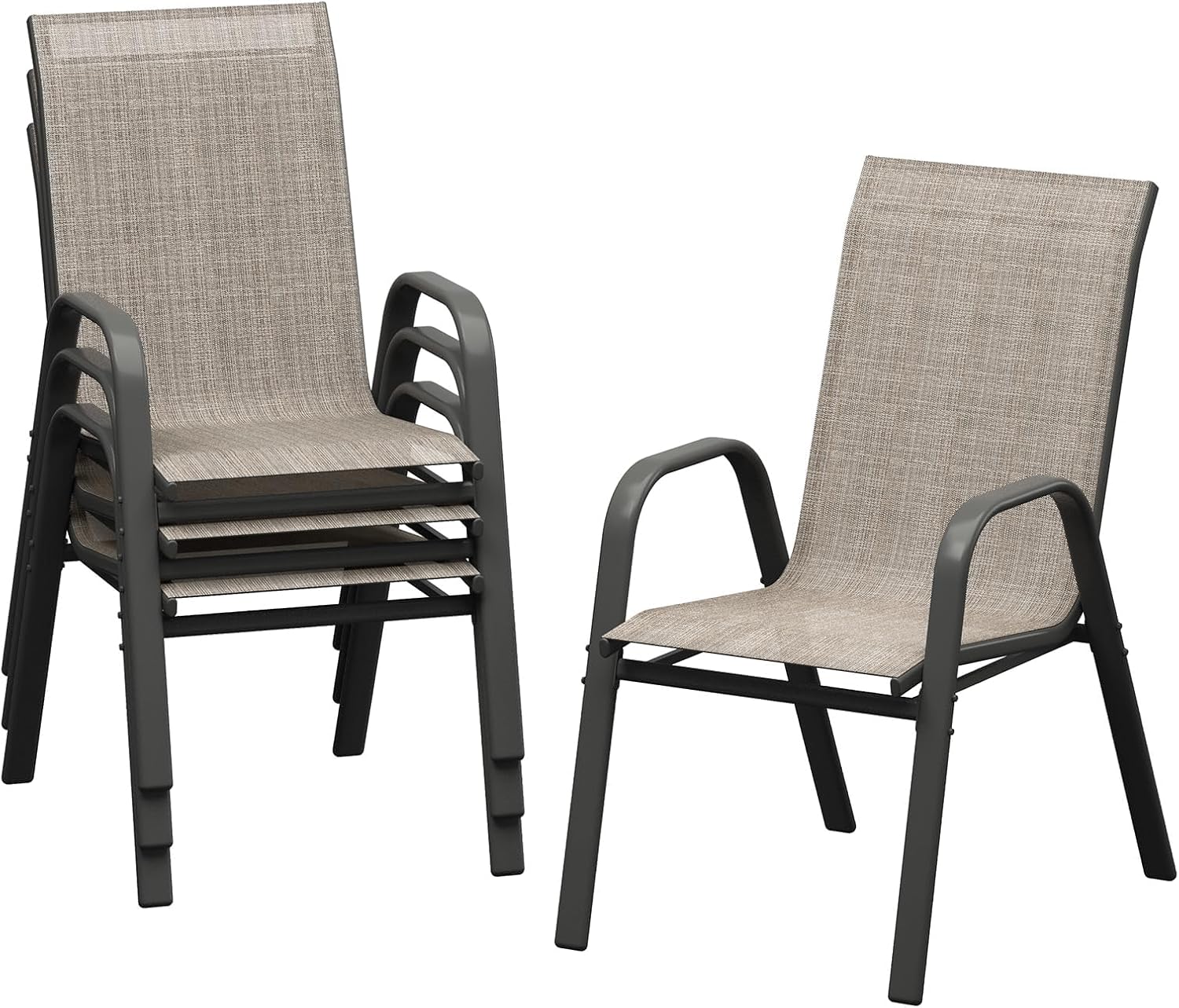 Outdoor Furniture Dining Set - Juego de 4 sillas de comedor