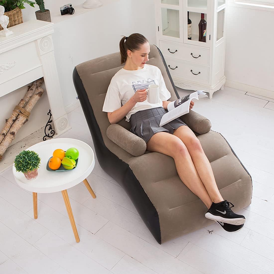 Outdoor Furniture Small - Sofá perezoso plegable, sillón inflable con