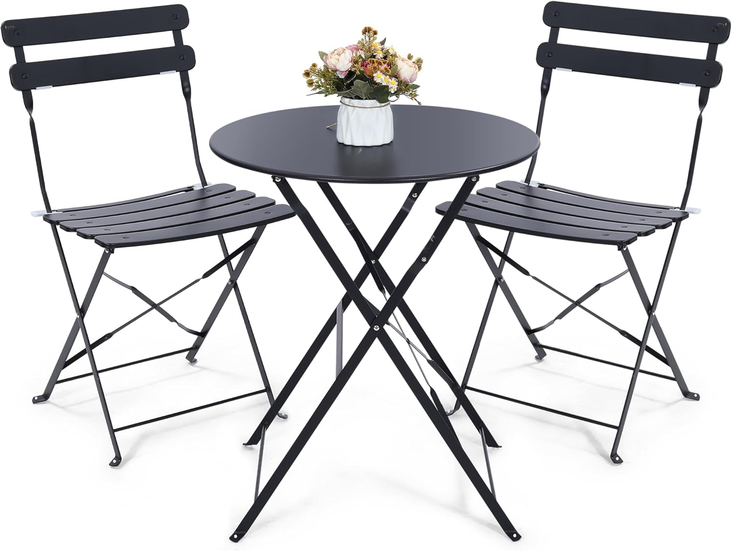 Outdoor Furniture Small - Conjunto de bistró plegable para exteriores