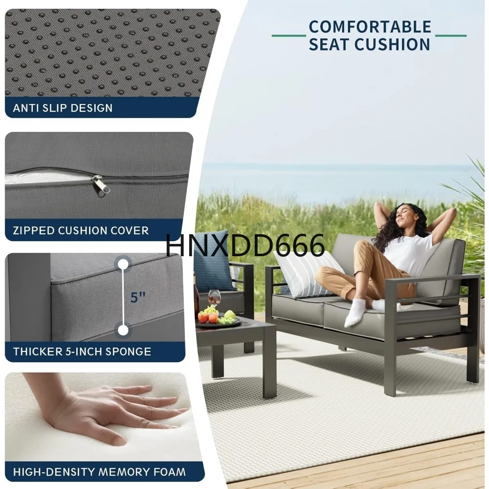 Conjunto de Muebles de Patio c - Outdoor Furniture With Fire Pit Table reseña y precio