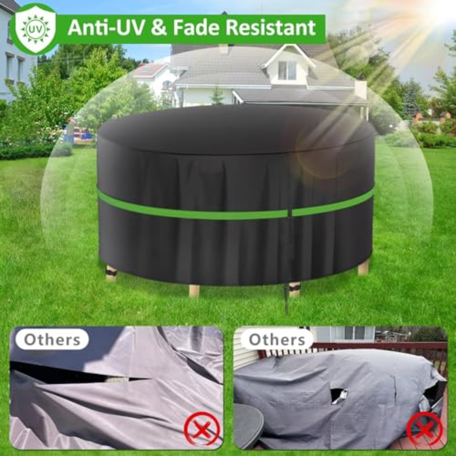 Fundas redondas para muebles d - Outdoor Furniture Covers Waterproof reseña y precio