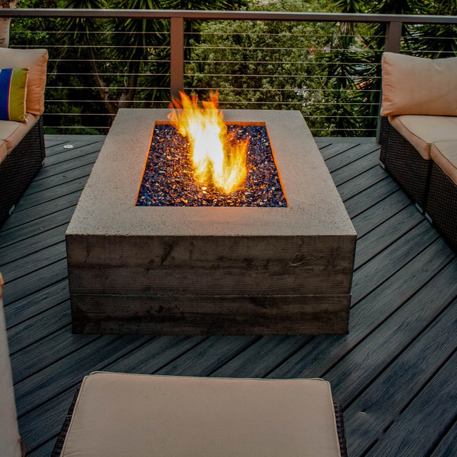 Chimenea de gas moderna de ace - Outdoor Furniture With Fire Pit Table reseña y precio