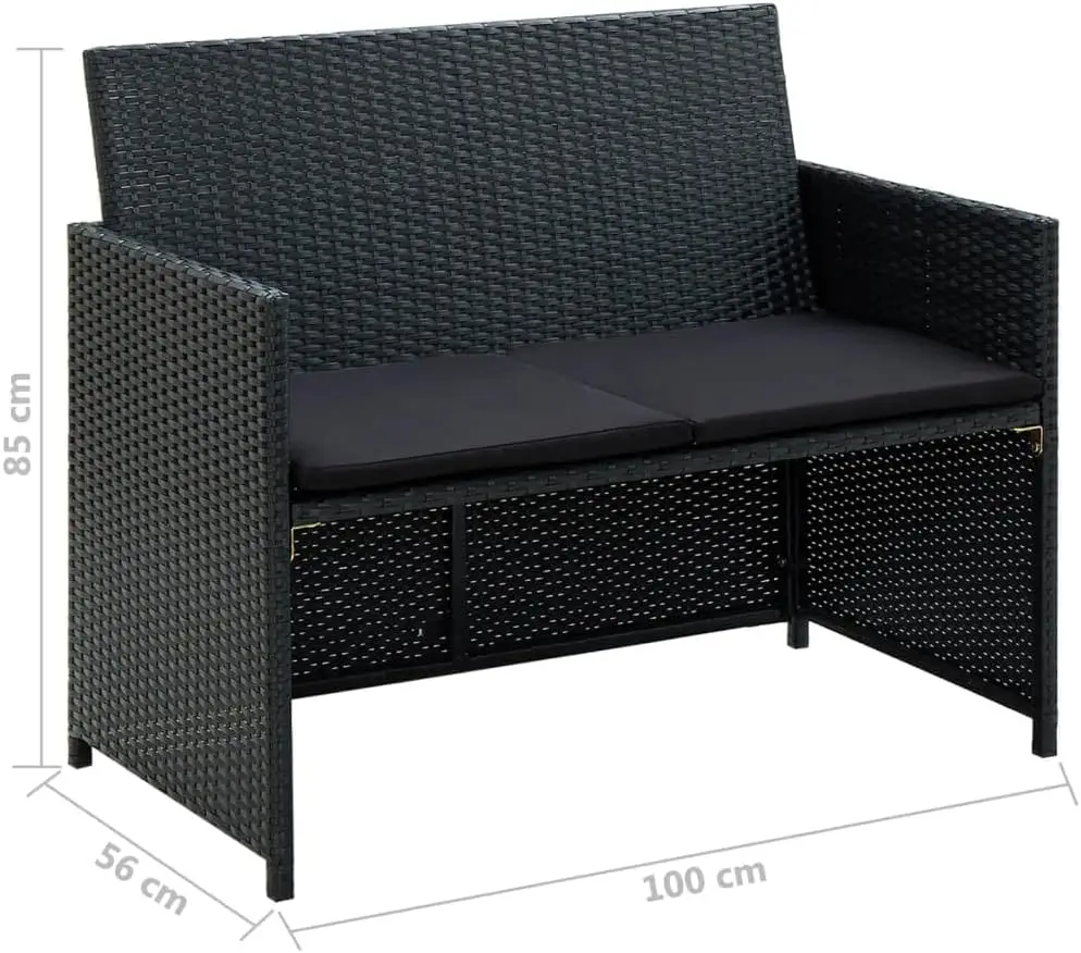 Sofá de jardín de 2 plazas con - Outdoor Furniture Cushions 22 X 22 reseña y precio