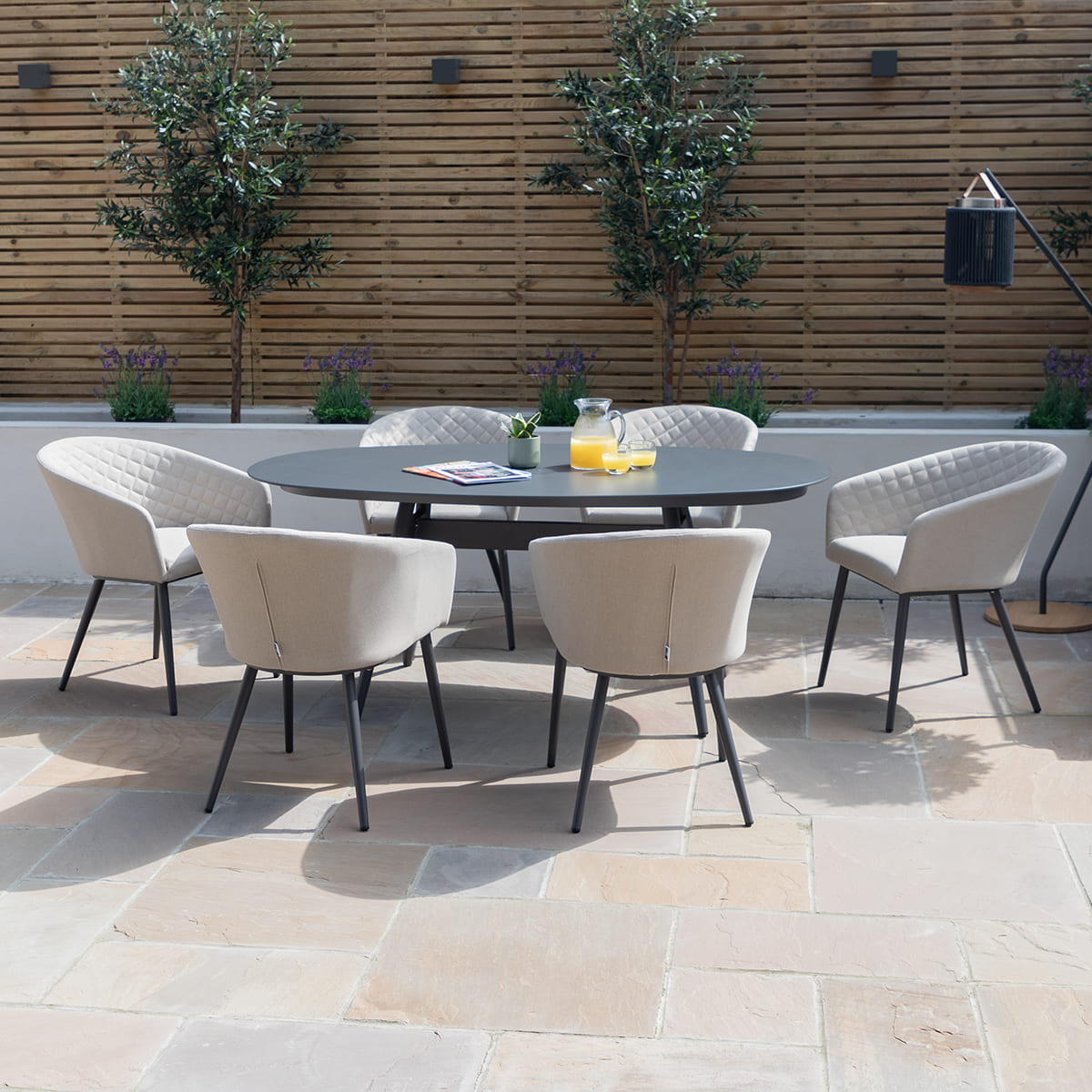 Conjunto de comedor moderno y  - Outdoor Furniture Dining Set reseña y precio