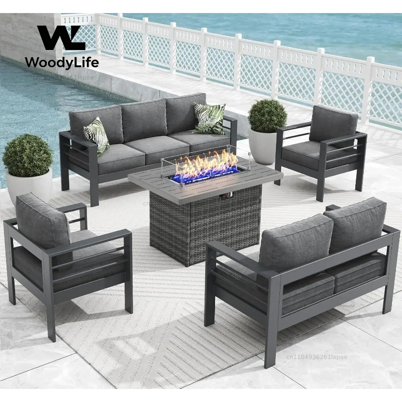 Juego de Muebles de Patio Mode - Outdoor Furniture With Fire Pit Table reseña y precio
