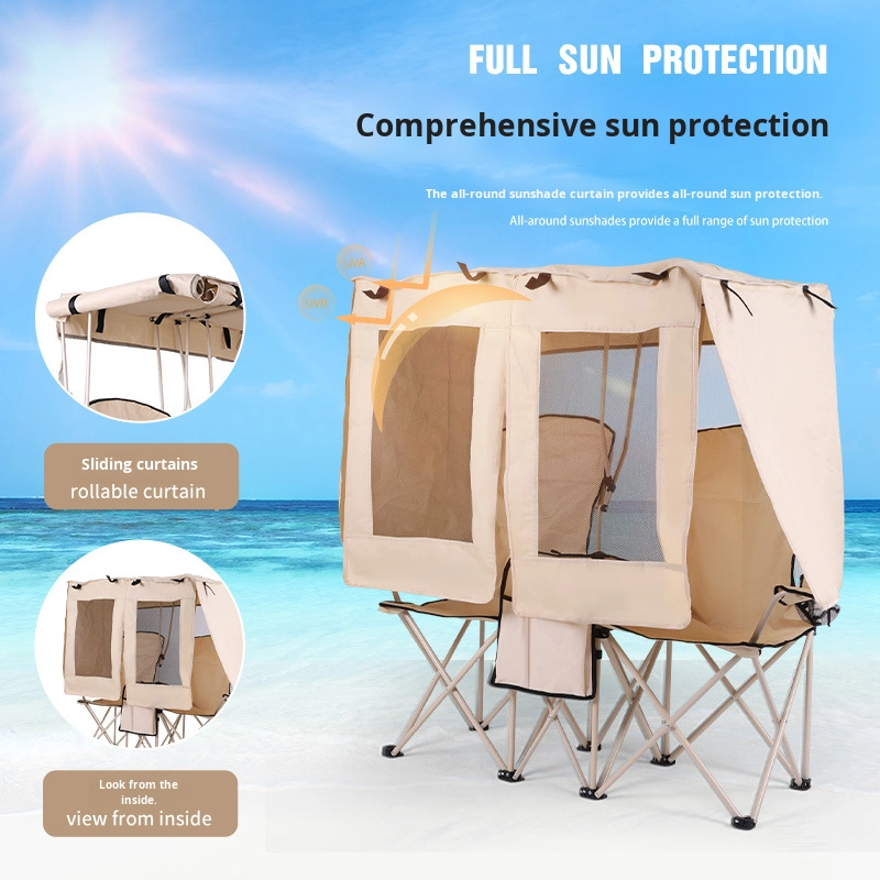 Silla Plegable Doble con Toldo - Outdoor Furniture Plus reseña y precio