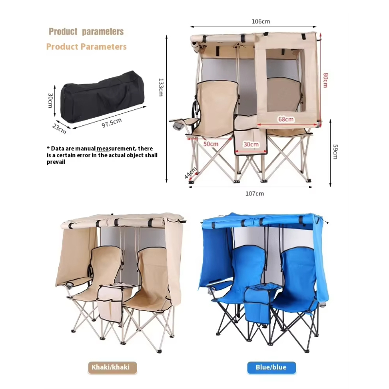 Silla Plegable Doble con Toldo - Outdoor Furniture Plus reseña y precio
