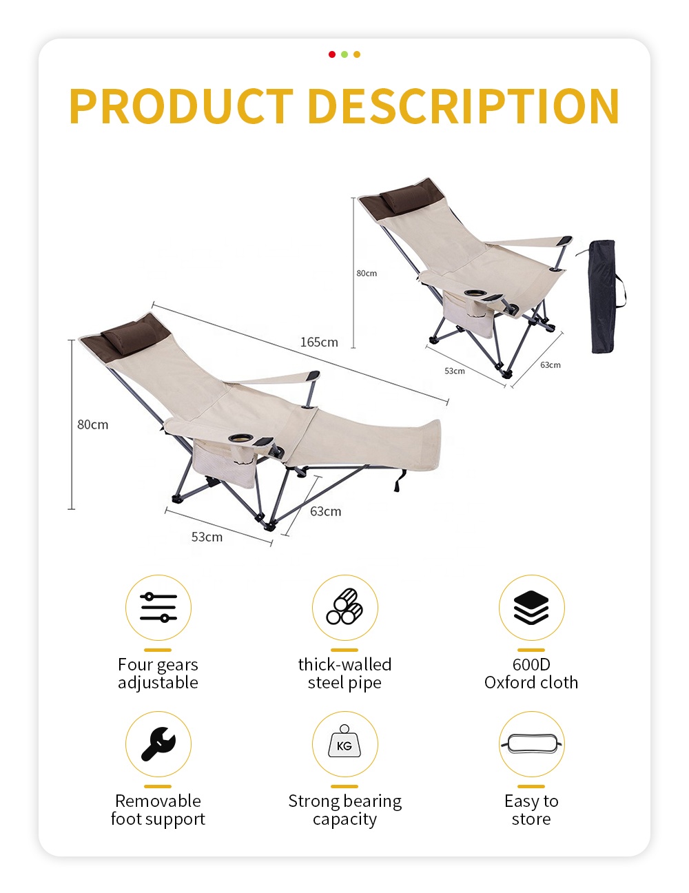 Silla Reclinable Plegable Port - Outdoor Furniture In reseña y precio
