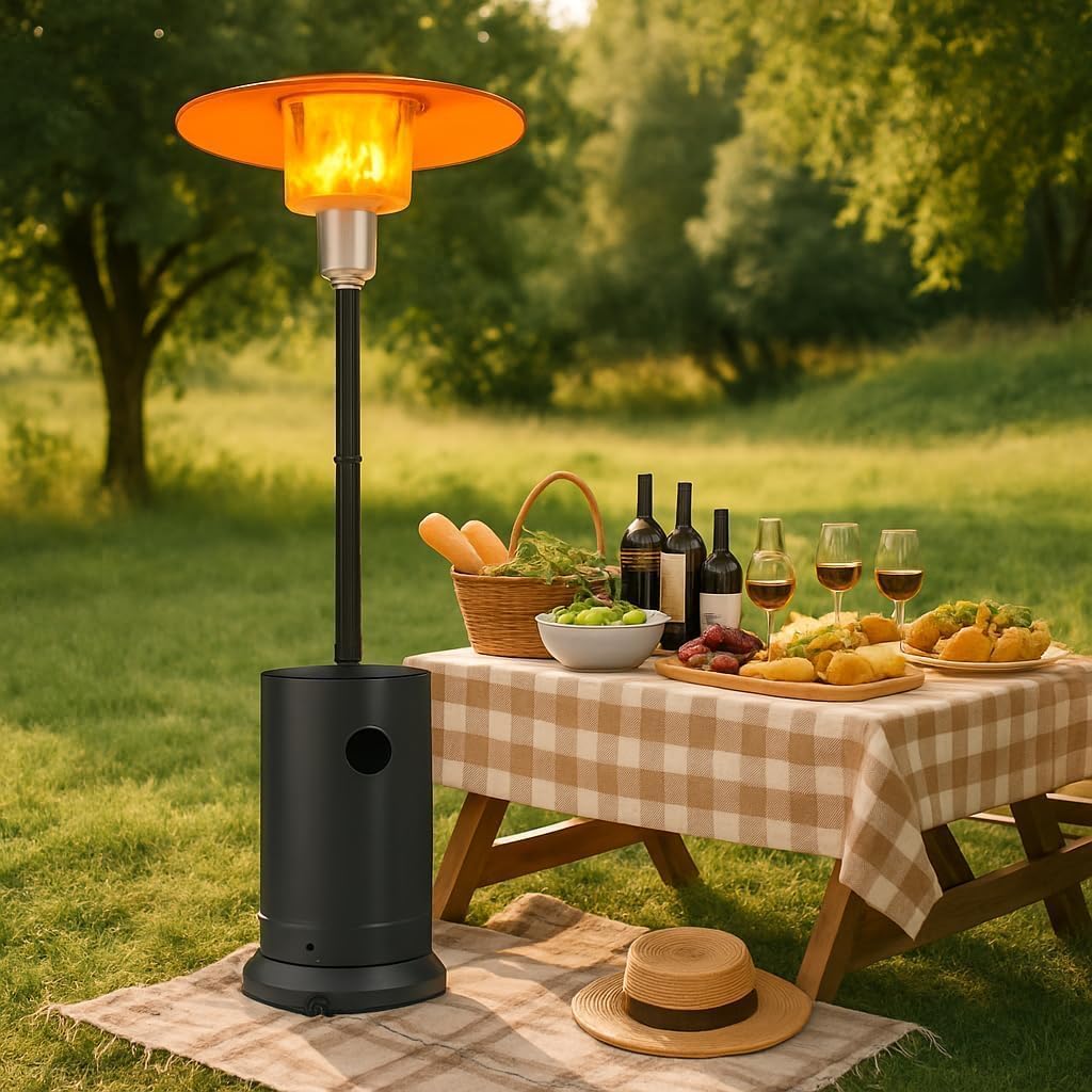 Lámpara de calor para exterior - Patio Heater Standing reseña y precio