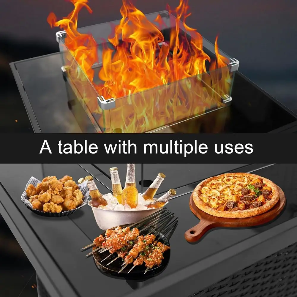 Conjunto de Muebles de Jardín  - Outdoor Furniture With Fire Pit Table reseña y precio