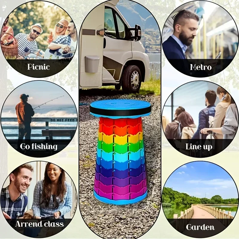 Taburete Telescópico Plegable  - Outdoor Furniture In reseña y precio