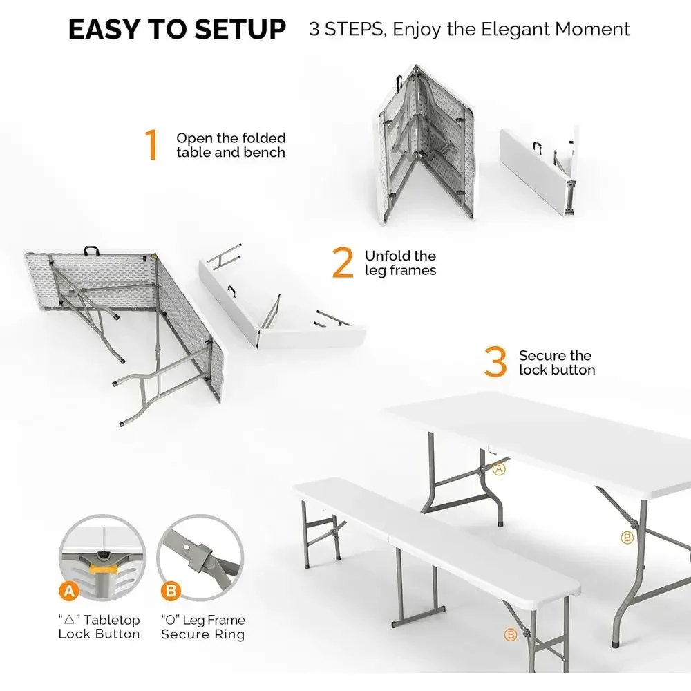 Juego de mesa de picnic para e - Outdoor Furniture Dining Set reseña y precio
