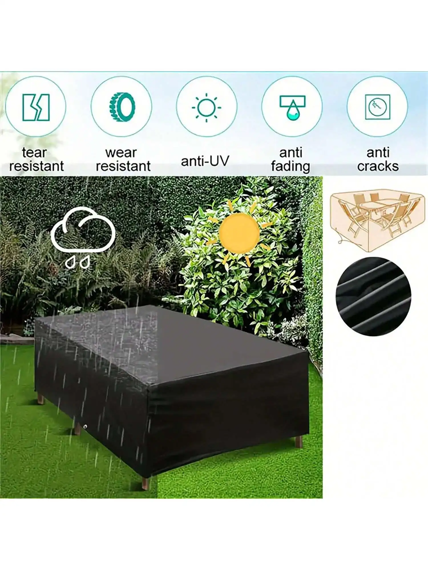 Muebles de Jardín de Patio al  - Outdoor Furniture Covers Waterproof reseña y precio