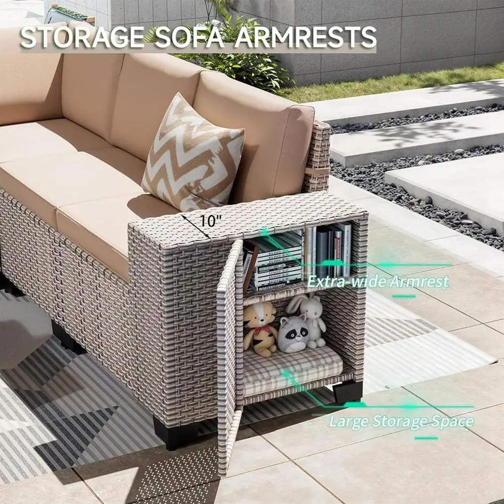 Juego de muebles de patio de 7 - Outdoor Furniture With Fire Pit Table reseña y precio