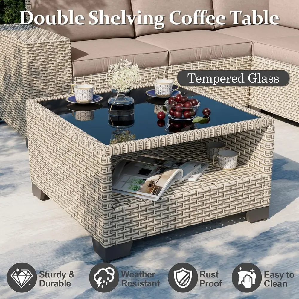 Juego de muebles de patio de 7 - Outdoor Furniture With Fire Pit Table reseña y precio