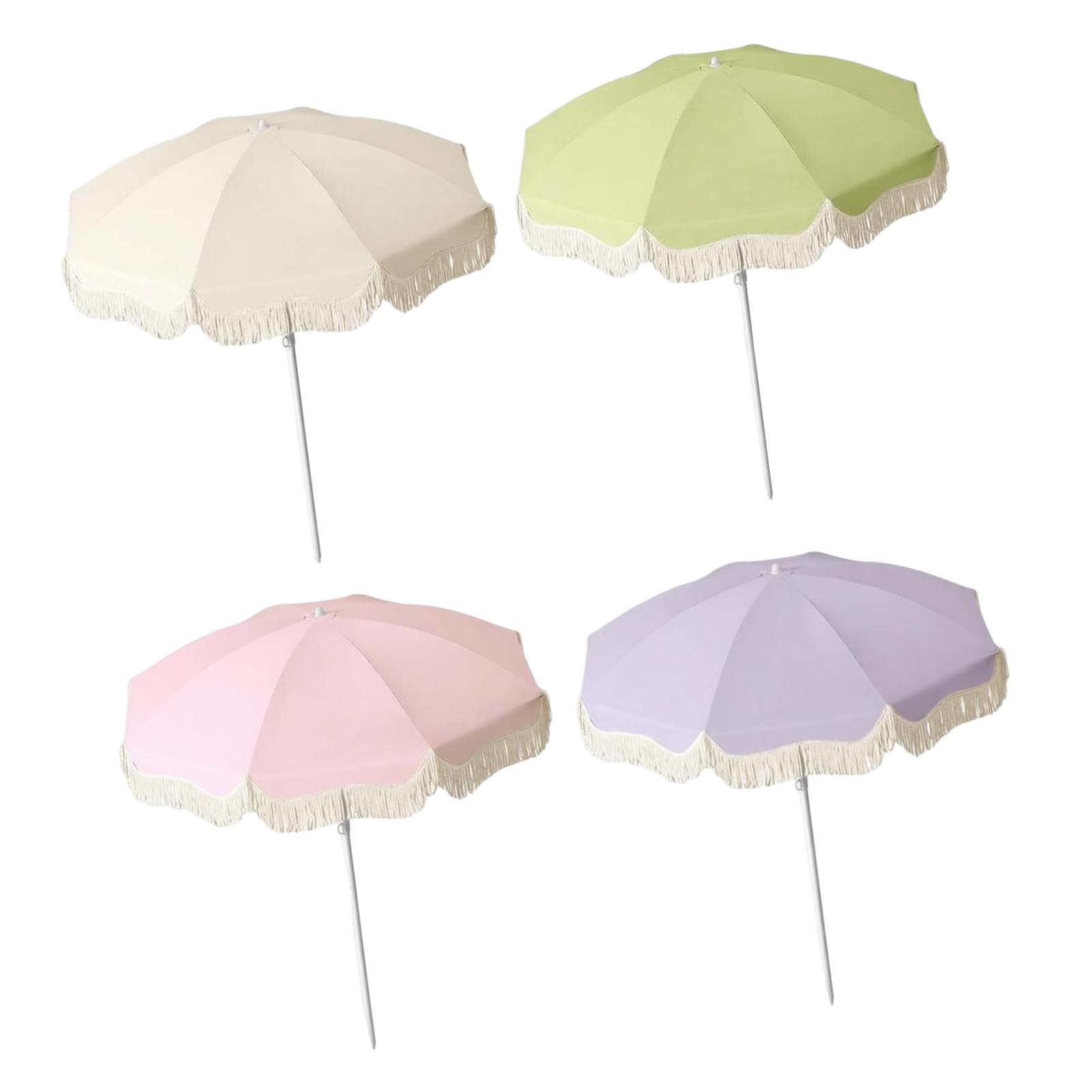 Sombrilla de Patio con Flecos, - Outdoor Furniture Plus reseña y precio