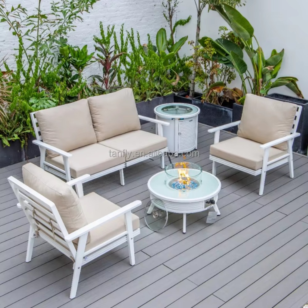 Conjunto de Muebles de Jardín  - Outdoor Furniture With Fire Pit Table reseña y precio