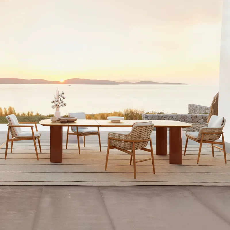 Conjunto de Mesa y Sillas de C - Outdoor Furniture Dining Set reseña y precio