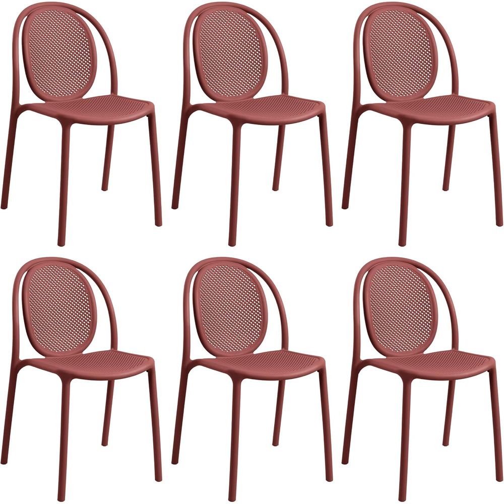 Juego de 6 Sillas de Comedor A - Outdoor Furniture Dining Set reseña y precio