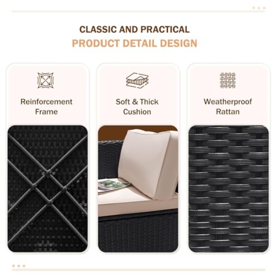 Conjunto de muebles de patio p - Outdoor Furniture Plus reseña y precio