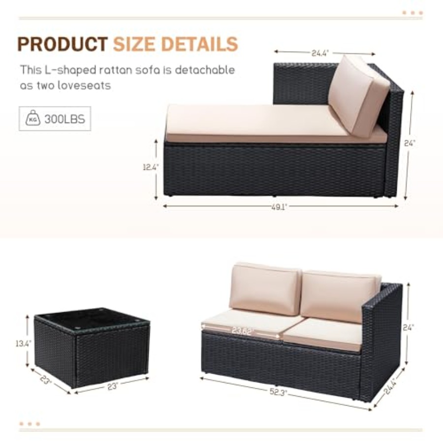Conjunto de muebles de patio p - Outdoor Furniture Plus reseña y precio