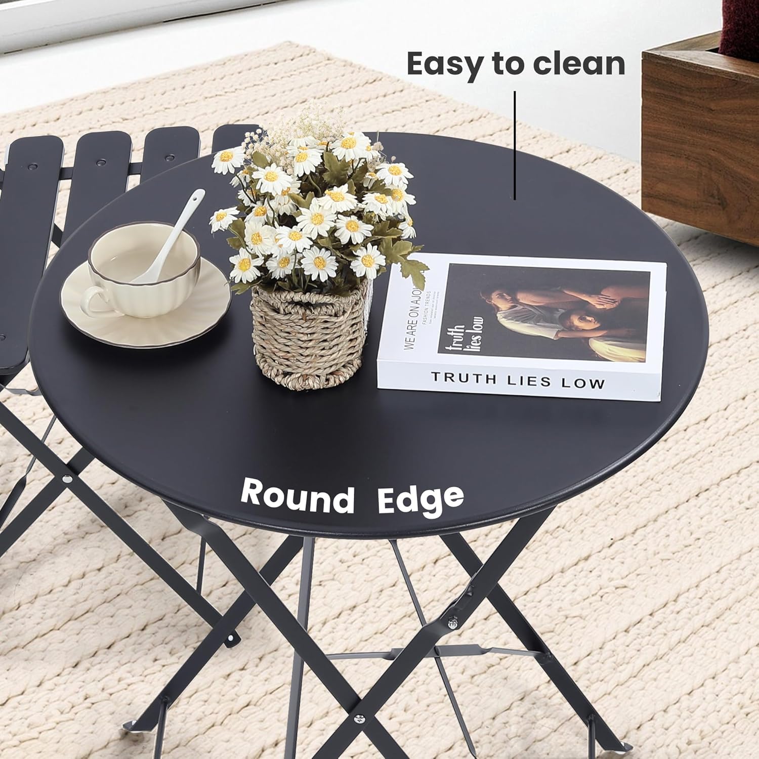 Conjunto de bistró plegable pa - Outdoor Furniture Small reseña y precio