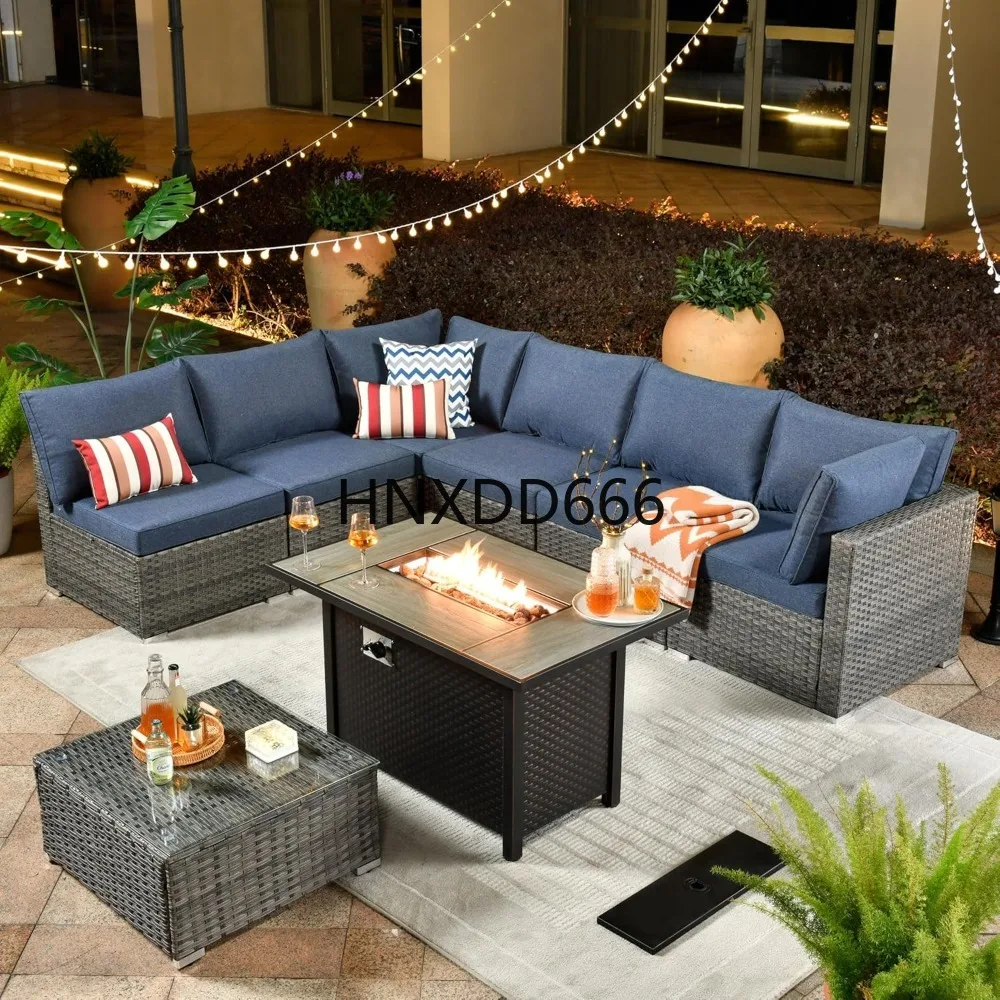 Conjunto de Muebles de Patio d - Outdoor Furniture With Fire Pit Table reseña y precio