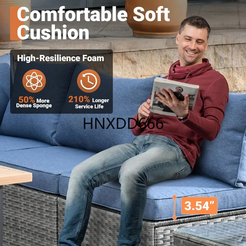 Conjunto de Muebles de Patio d - Outdoor Furniture With Fire Pit Table reseña y precio