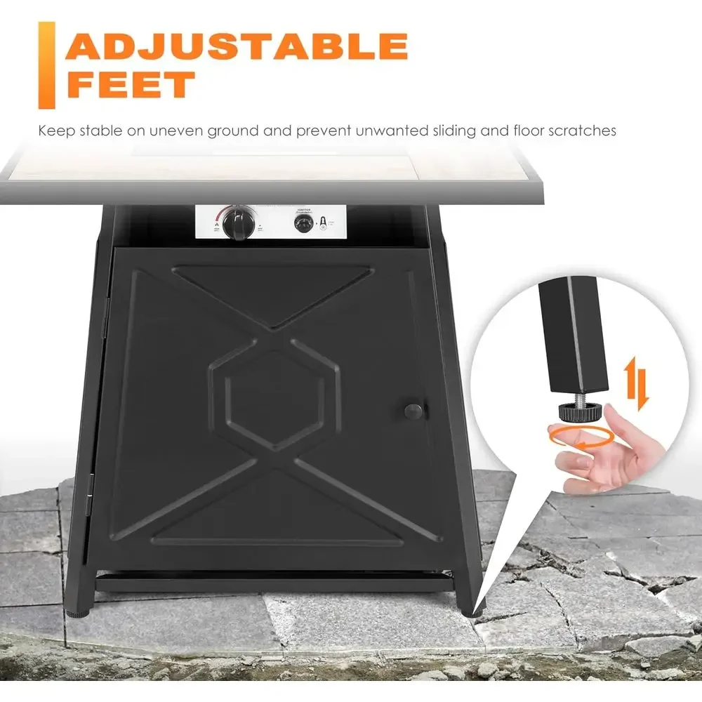 Juego de Muebles de Patio de 5 - Outdoor Furniture With Fire Pit Table reseña y precio