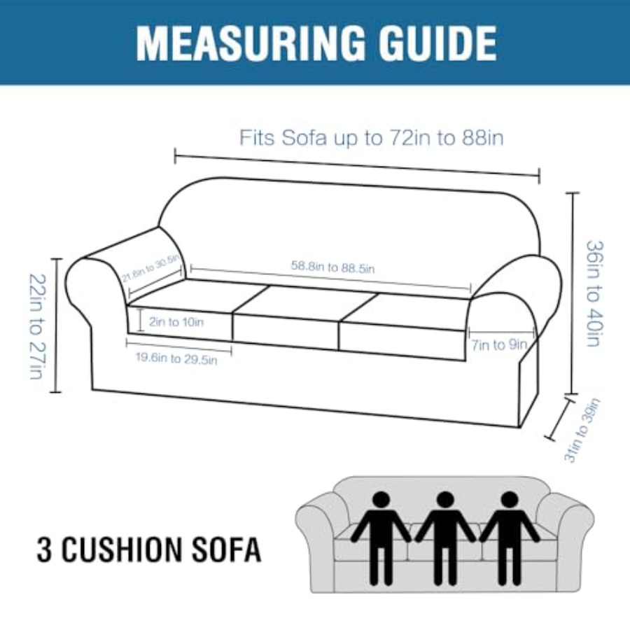 4 Fundas Elásticas para Sofá d - Outdoor Furniture Plus reseña y precio